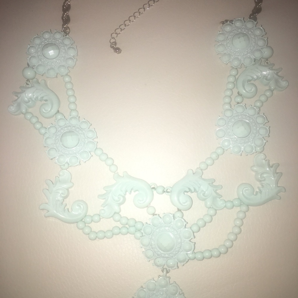 Teal Statement Necklace - image 3
